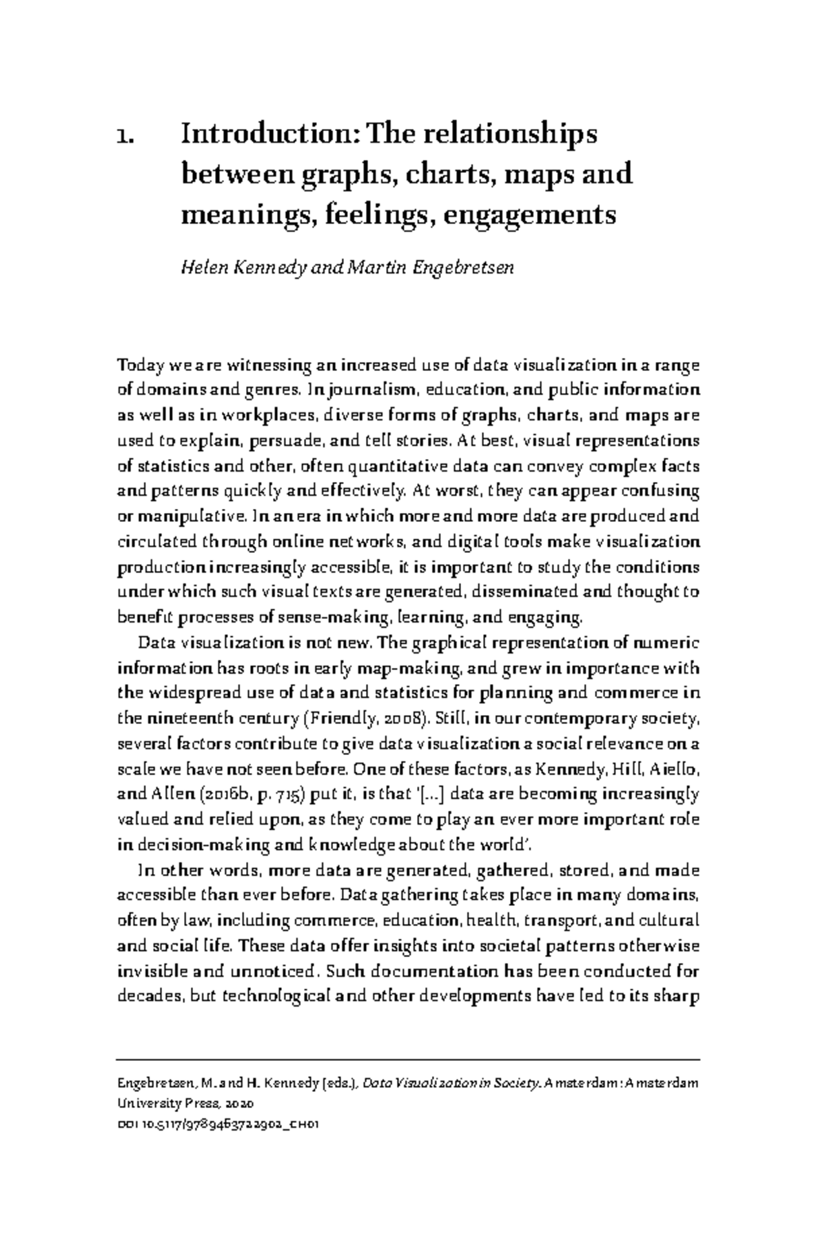Data Visualization in Society: Understanding Meaning and Engagement ...