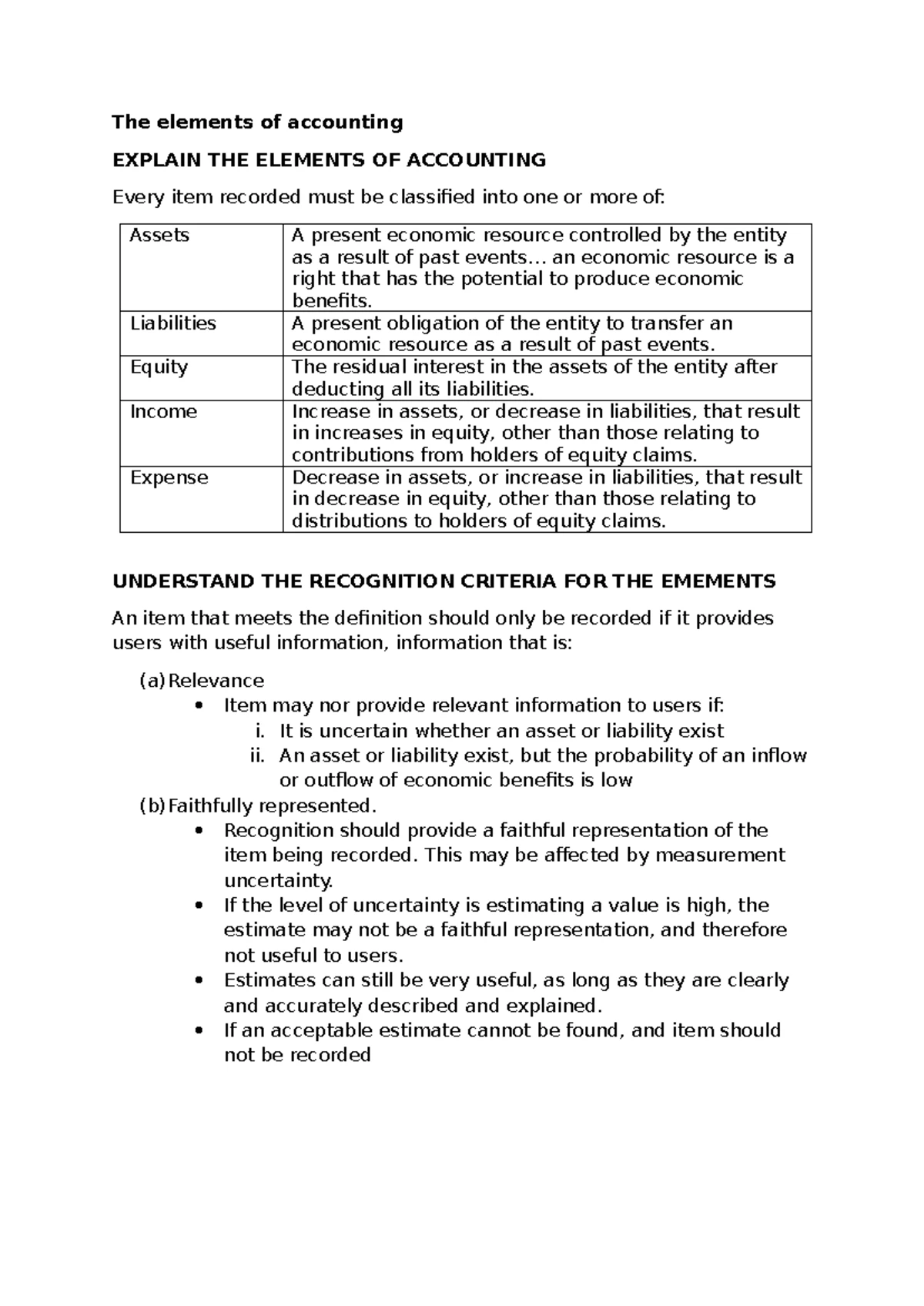 Chapter 2: Cornell Notes on MUF0021 - Fundamentals of Accounting - Studocu