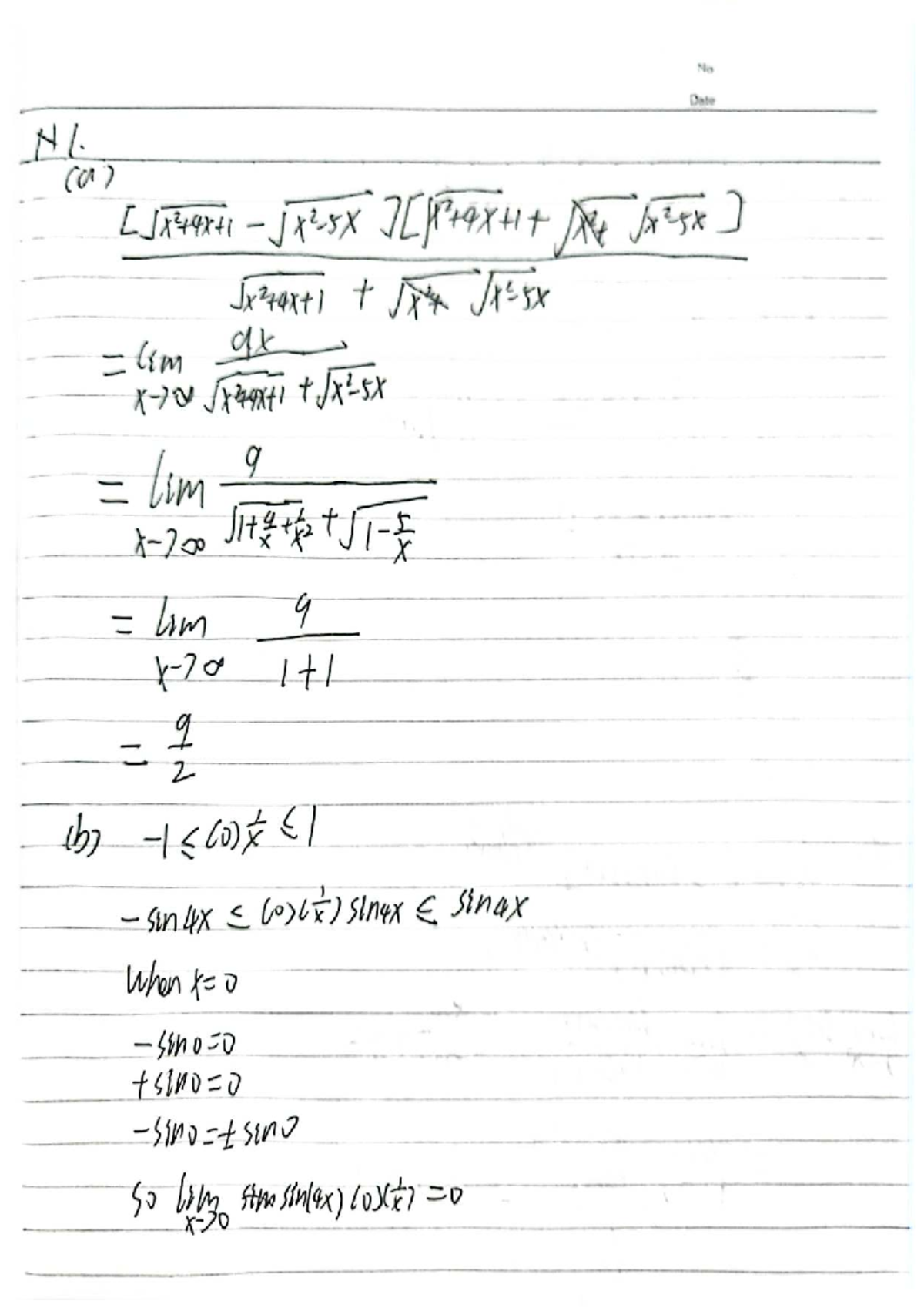 Assignment 3 Solutions - Calculus Concepts and Limits - Studocu