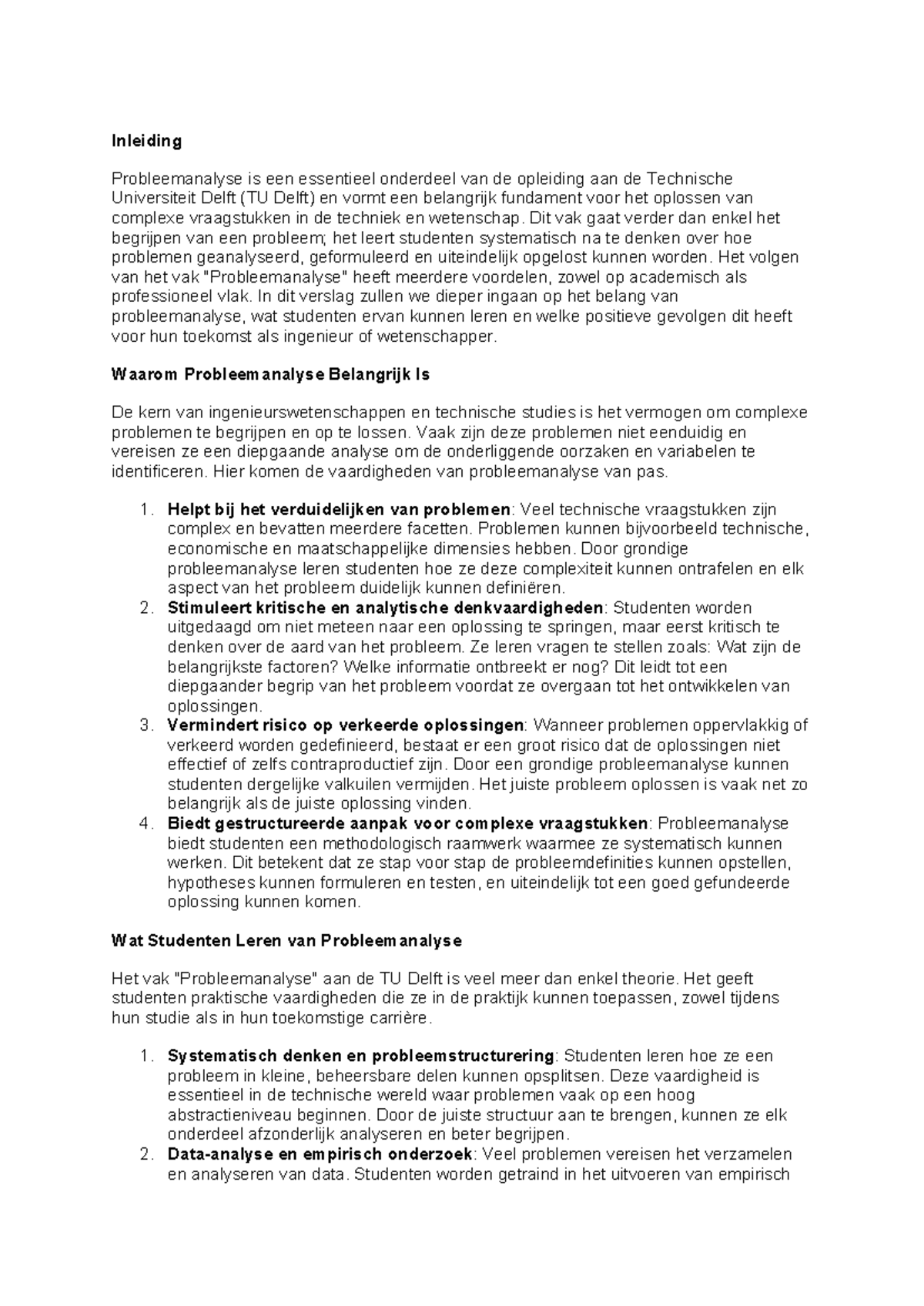 Probleemanalyse Fundamenten aan TU Delft: Een Essentiële Inleiding ...