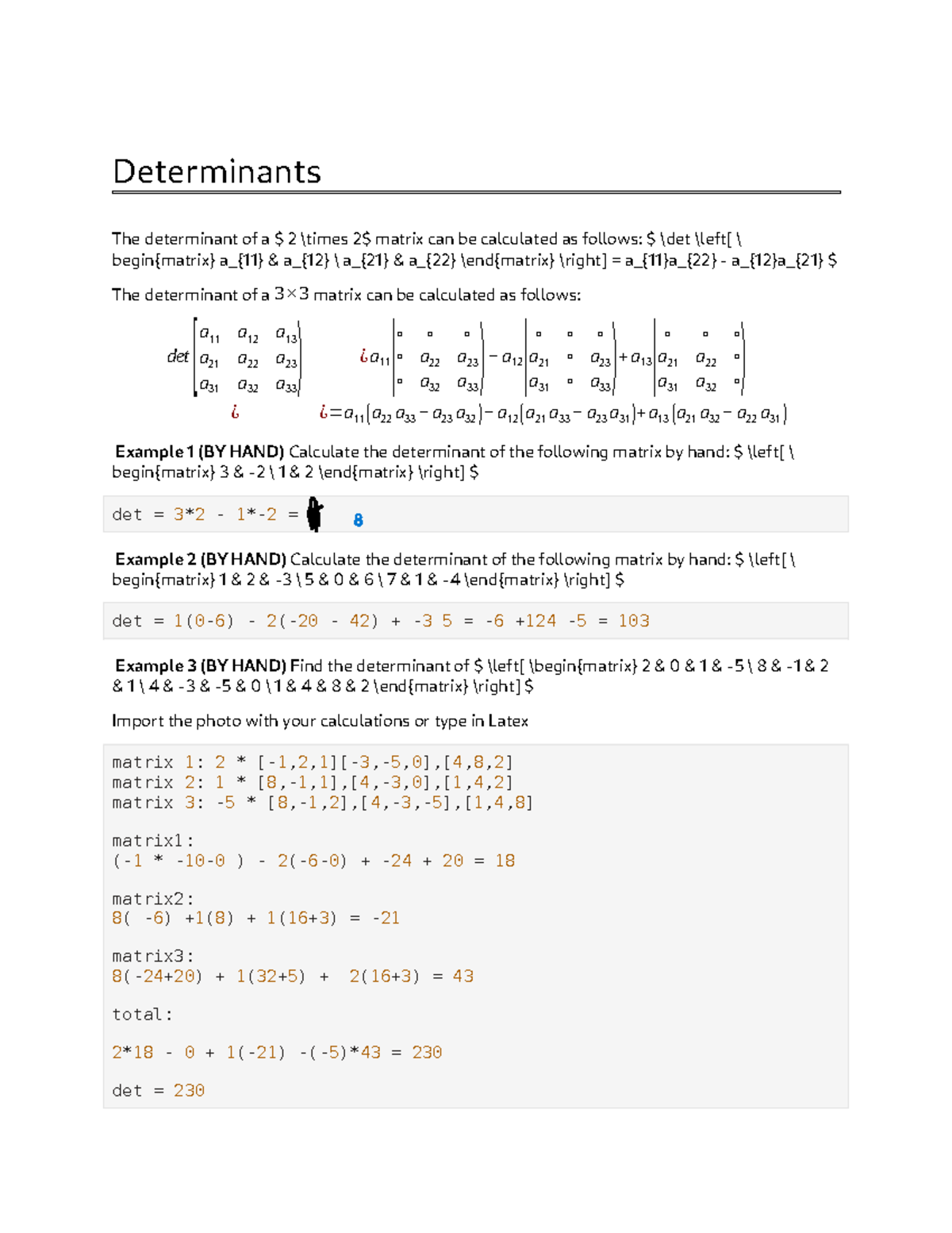 IC04. Determinants: Calculating and Understanding Matrix Determinants ...