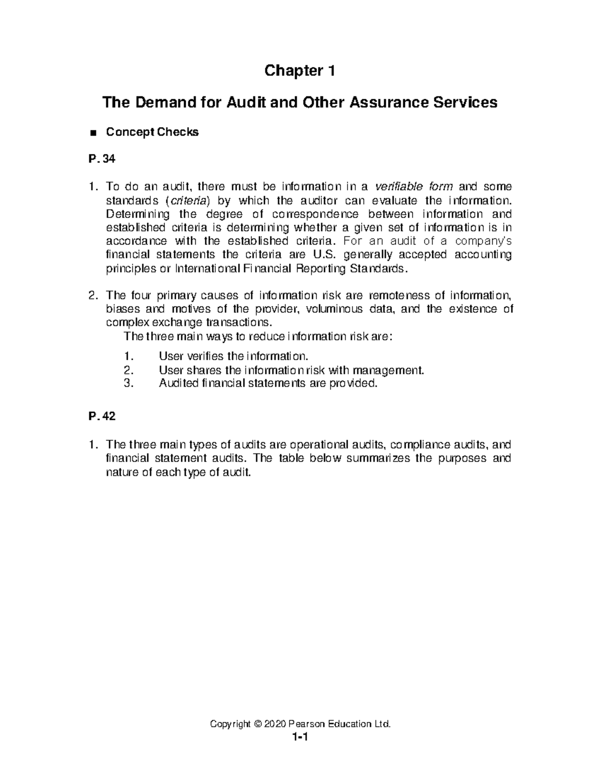 Answers to Audit and Assurance Services Textbook - Advanced Auditing ...