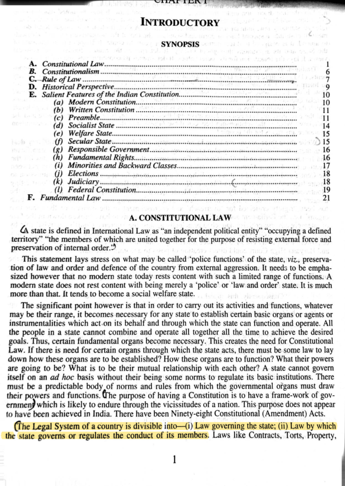 Constitutional Law Overview: Key Features & Historical Context (MP Jain ...