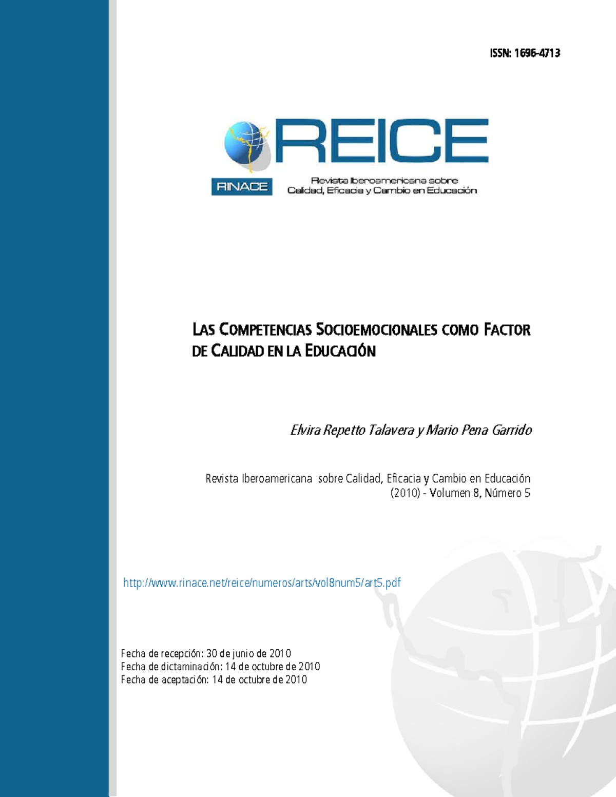 LAS COMPETENCIAS SOCIOEMOCIONALES EN LA EDUCACIÓN: UN ENFOQUE DE ...