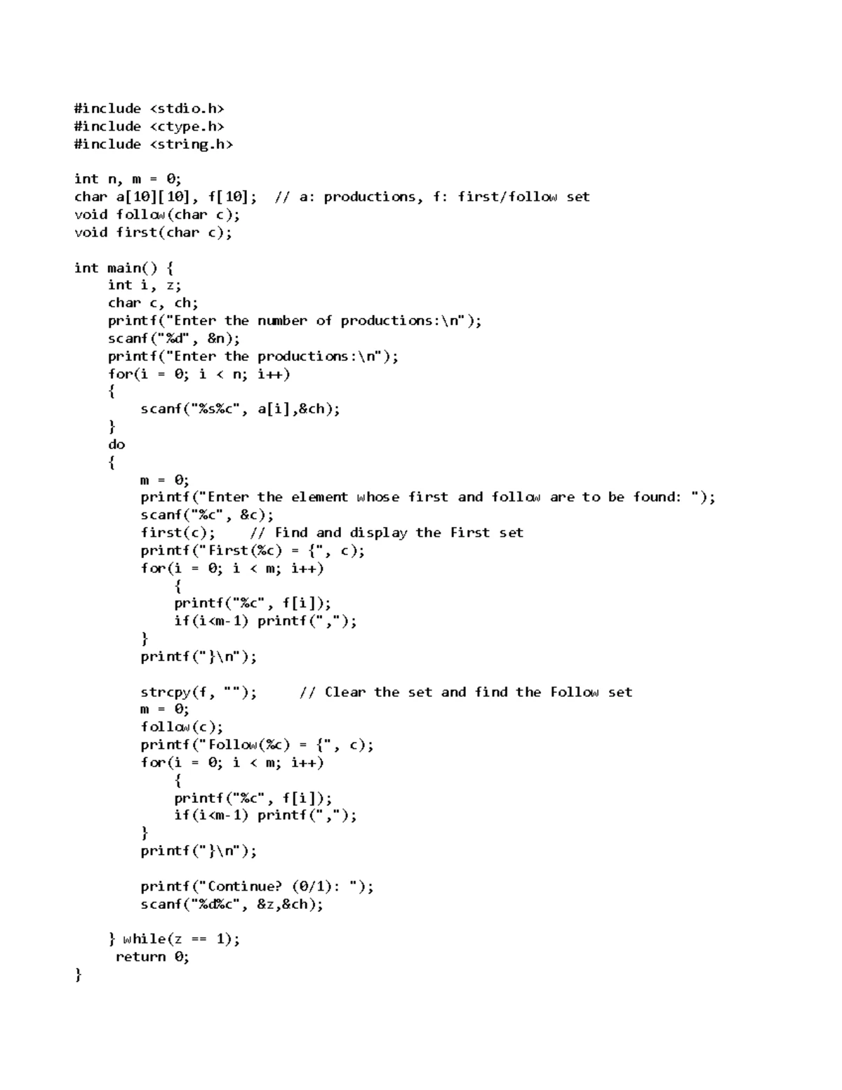 Shift reduce parser - #include "stdio" #include "stdlib" #include - Studocu
