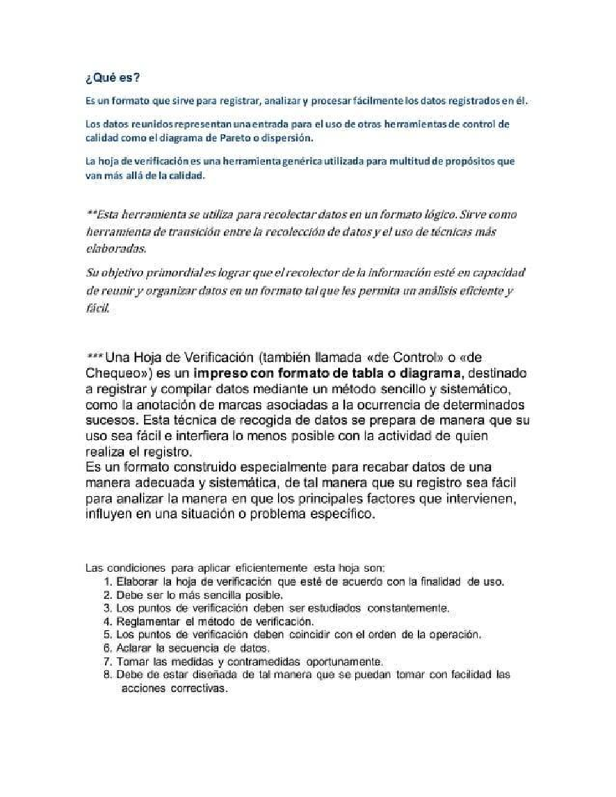 Hoja de Verificación: Herramienta para Análisis de Datos en Calidad - Document Preview