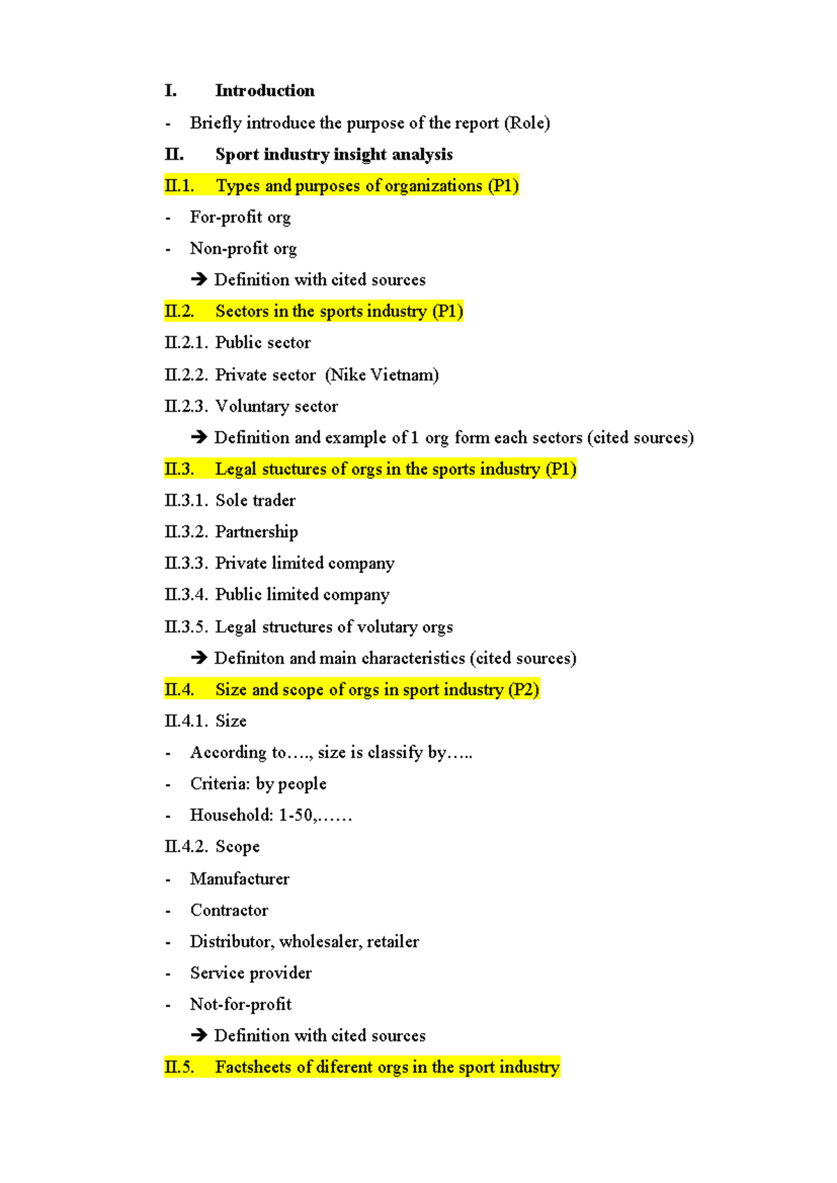 CBE Assignment Guide: Analyzing the Sports Industry Structure and Nike ...