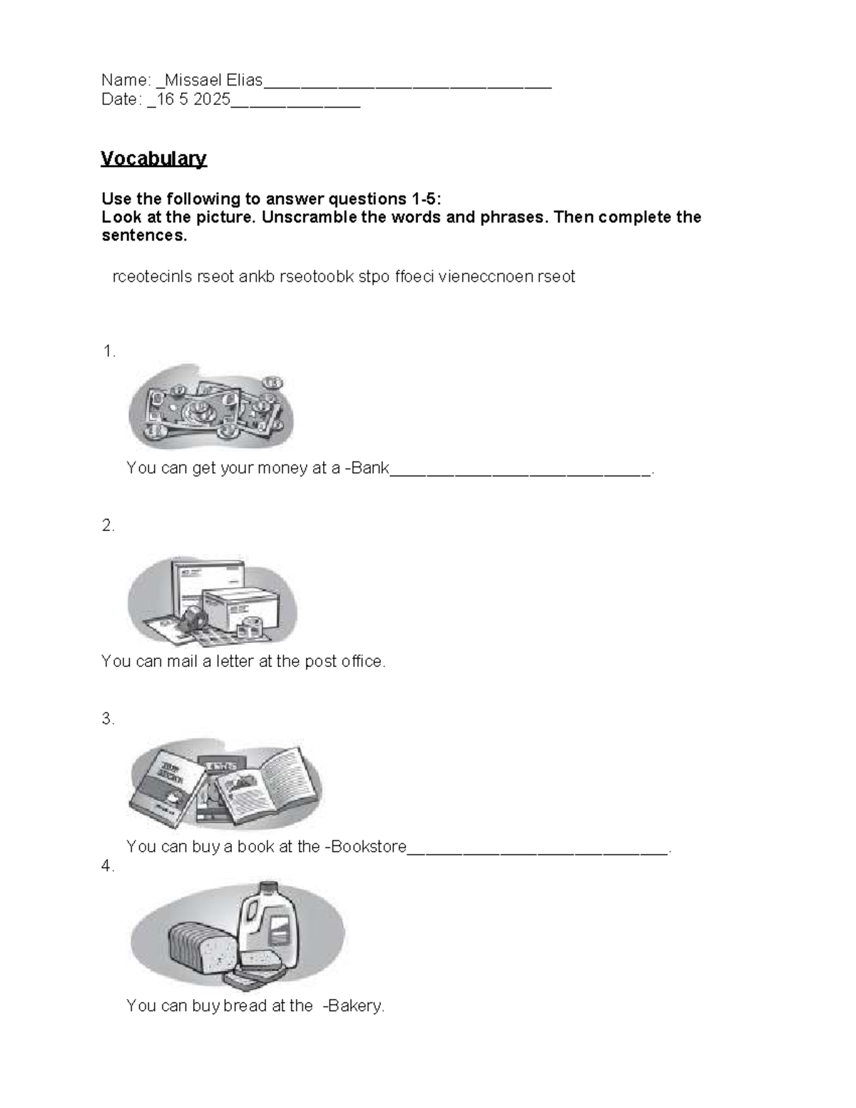 Práctica UNIT 8: Vocabulary and Listening Exercises - Studocu