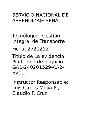 Folleto Tcpl Ingles Requirements Technology In Coordination Of Evidencia Ga Logistics