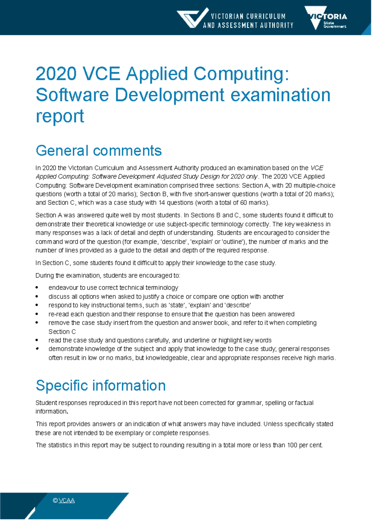 Applied Computing: Software Development Exam Report 2020 - Studocu