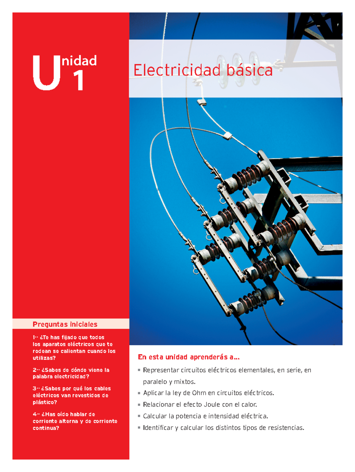 Unidad 1 - Electricidad Básica: Fundamentos y Circuitos (02) - Document Preview