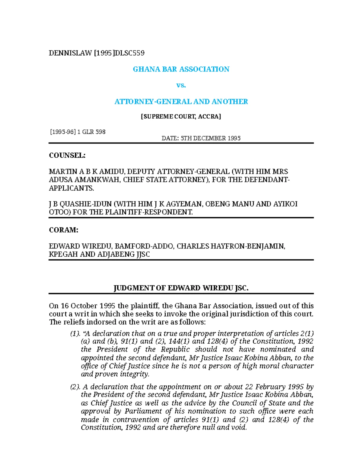 Ghana Contracts Act, 1960: Comprehensive Overview and Key Sections ...