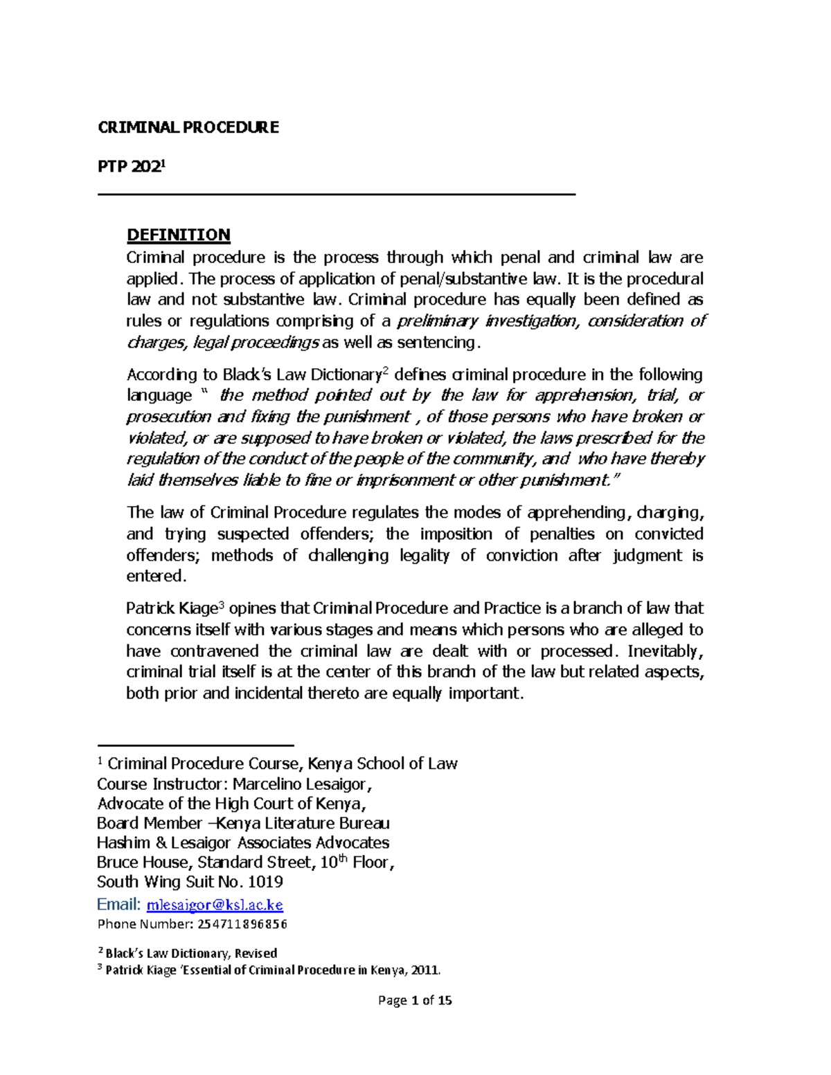 Criminal Procedure PTP 2021: Definition, Importance & Jurisdiction ...