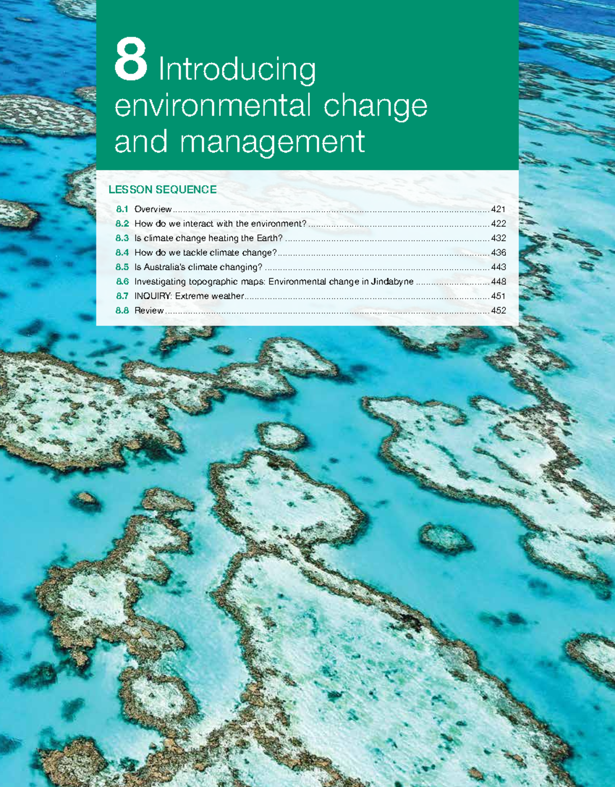 Introducing environmental change and management - 8 Introducing ...
