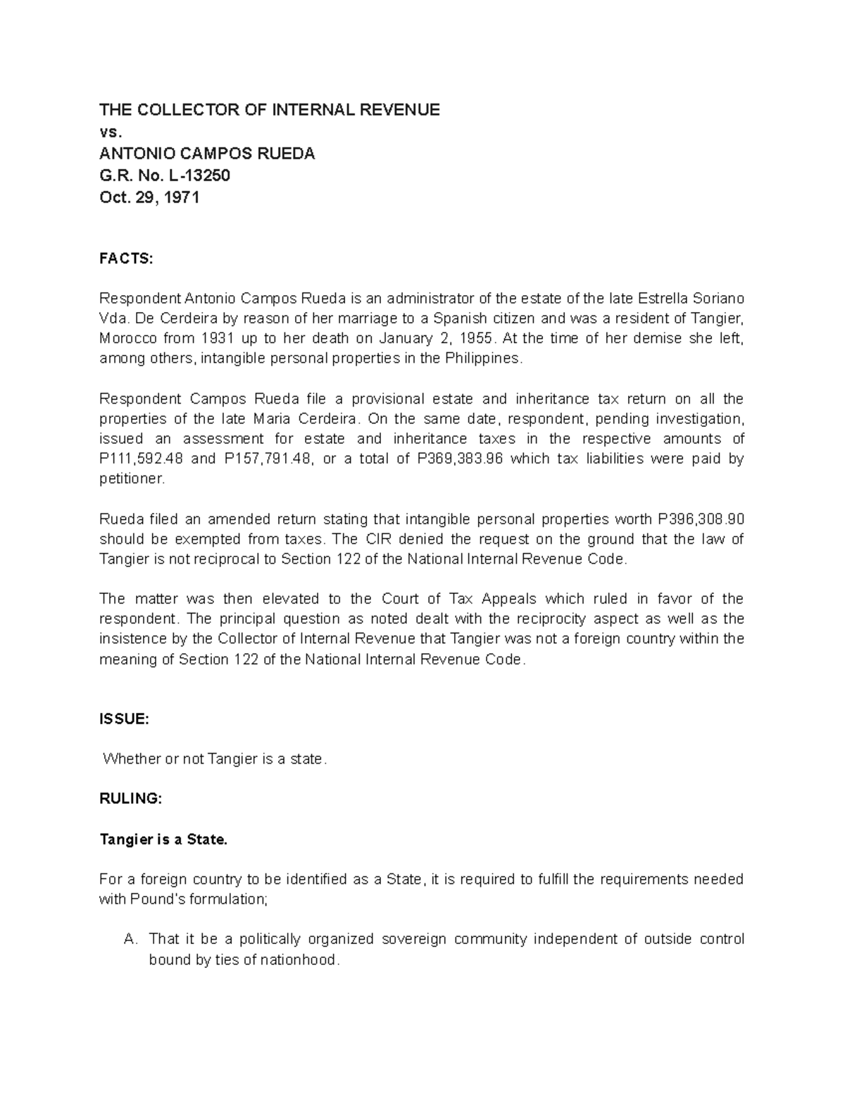 CIR vs. Campos Rueda Case Digest: A Deep Dive into Tax Jurisprudence ...