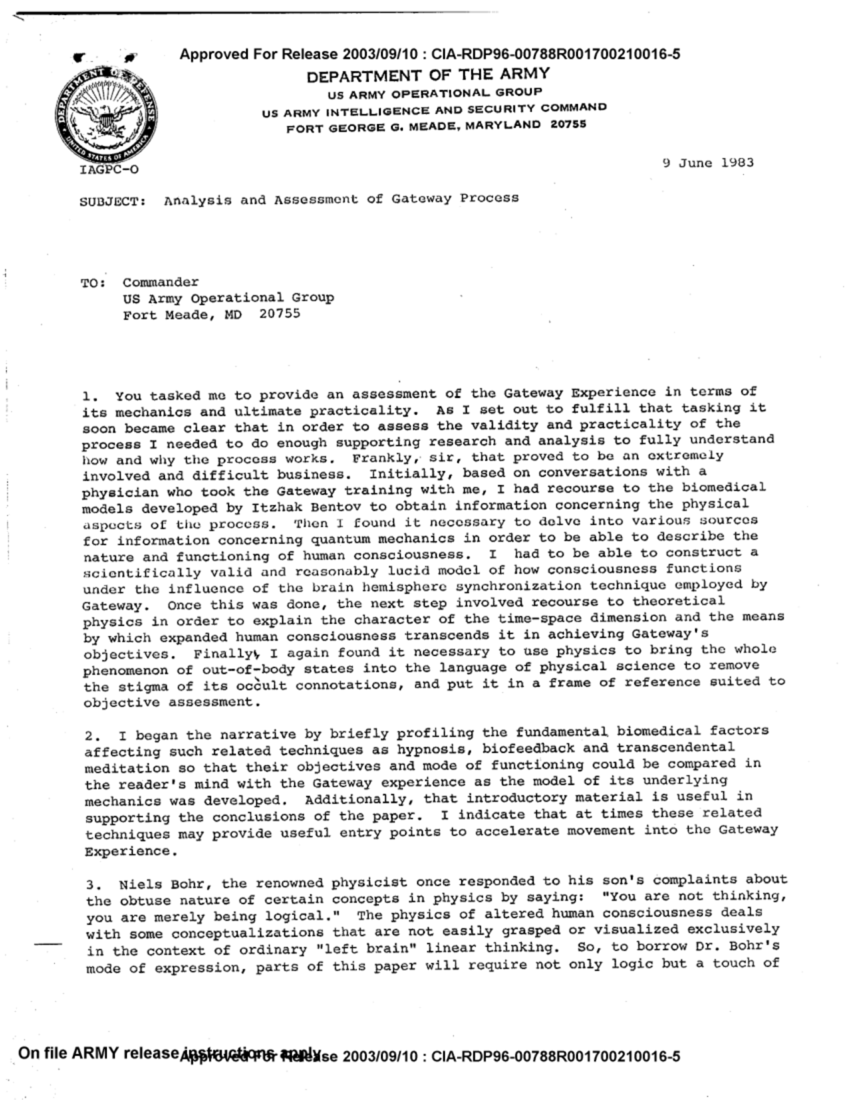 Analysis and Assessment of the Gateway Process (US Army) - Studocu