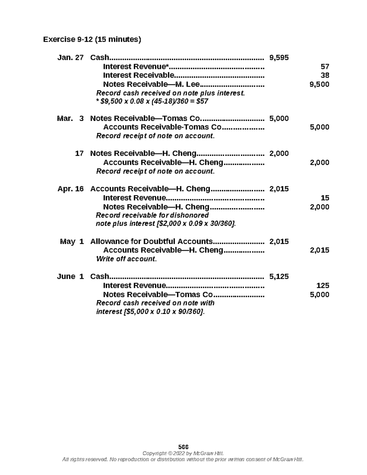 E9 12 - Solutions Manual Answers for Chapter 9 - Studocu