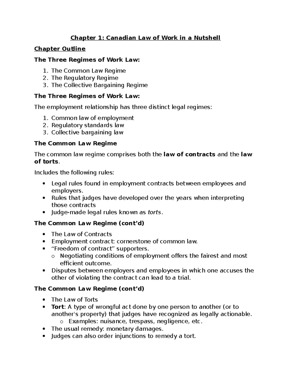 Chapter 13: Constructive Dismissal & Wrongful Dismissal Damages (LAW ...