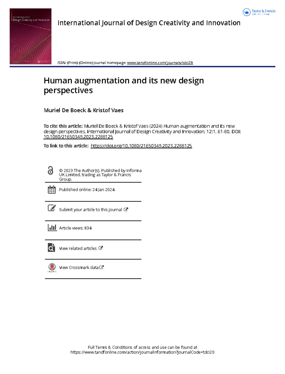 Human Augmentation: New Design Perspectives in Product Development ...