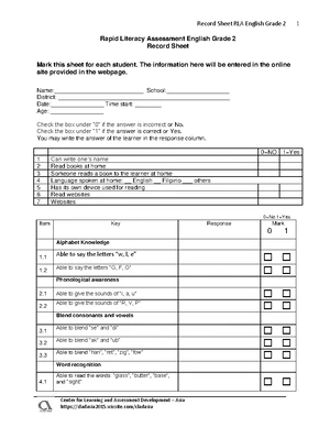 RLA-Eng Visual Prompts and Writing Practice for Grade 1 - Studocu