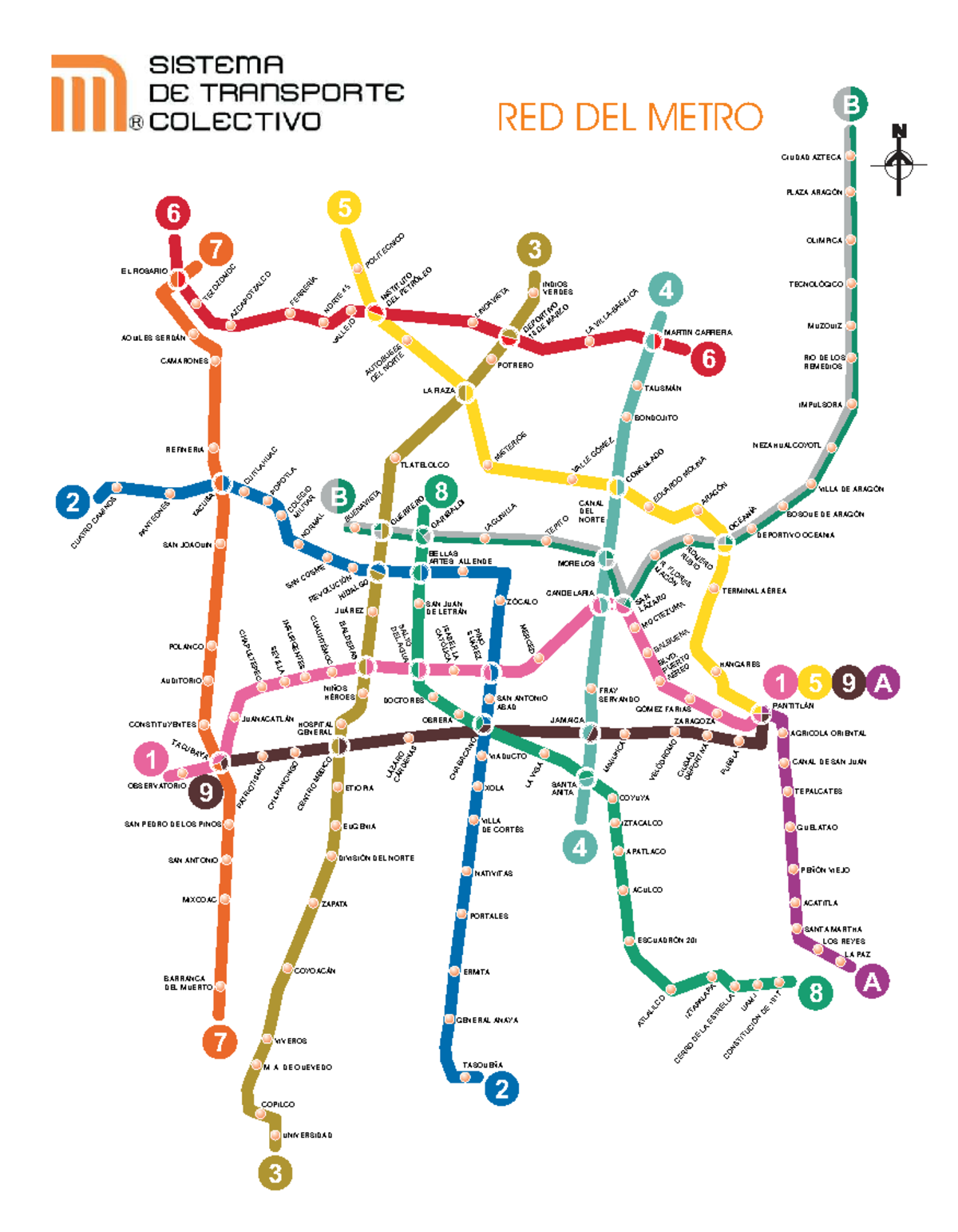 Red del Metro: Ciudad Azteca a Pantitlán - Mapa y Rutas - Studocu