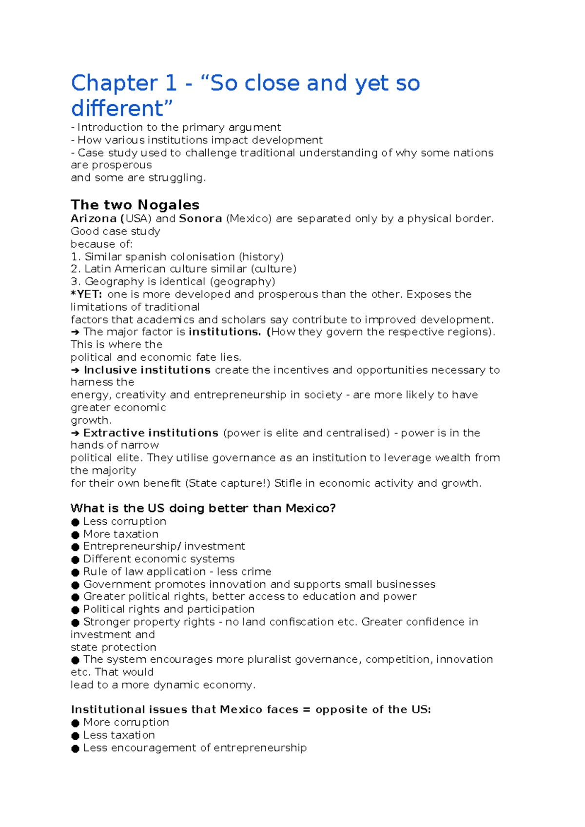 Poli Sci 242 - Political Development Lecture Notes and Insights - Studocu