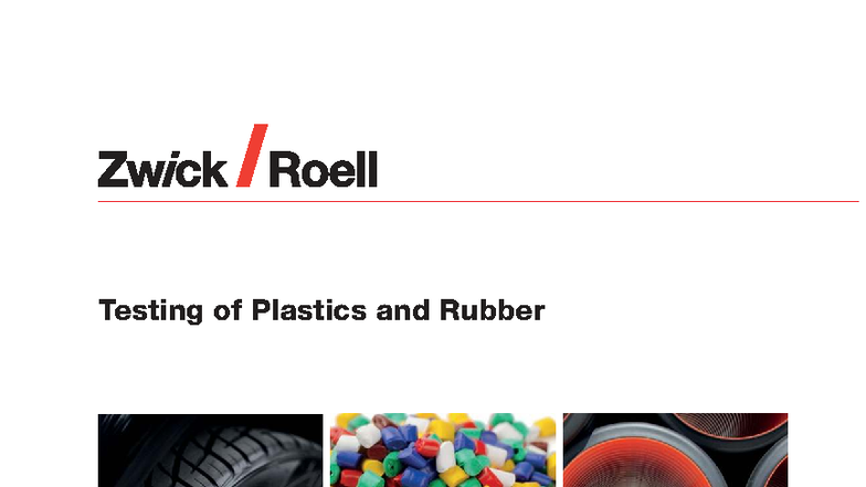 BB 269.2.0220 Comprehensive Guide to Testing Plastics & Rubber - Studocu