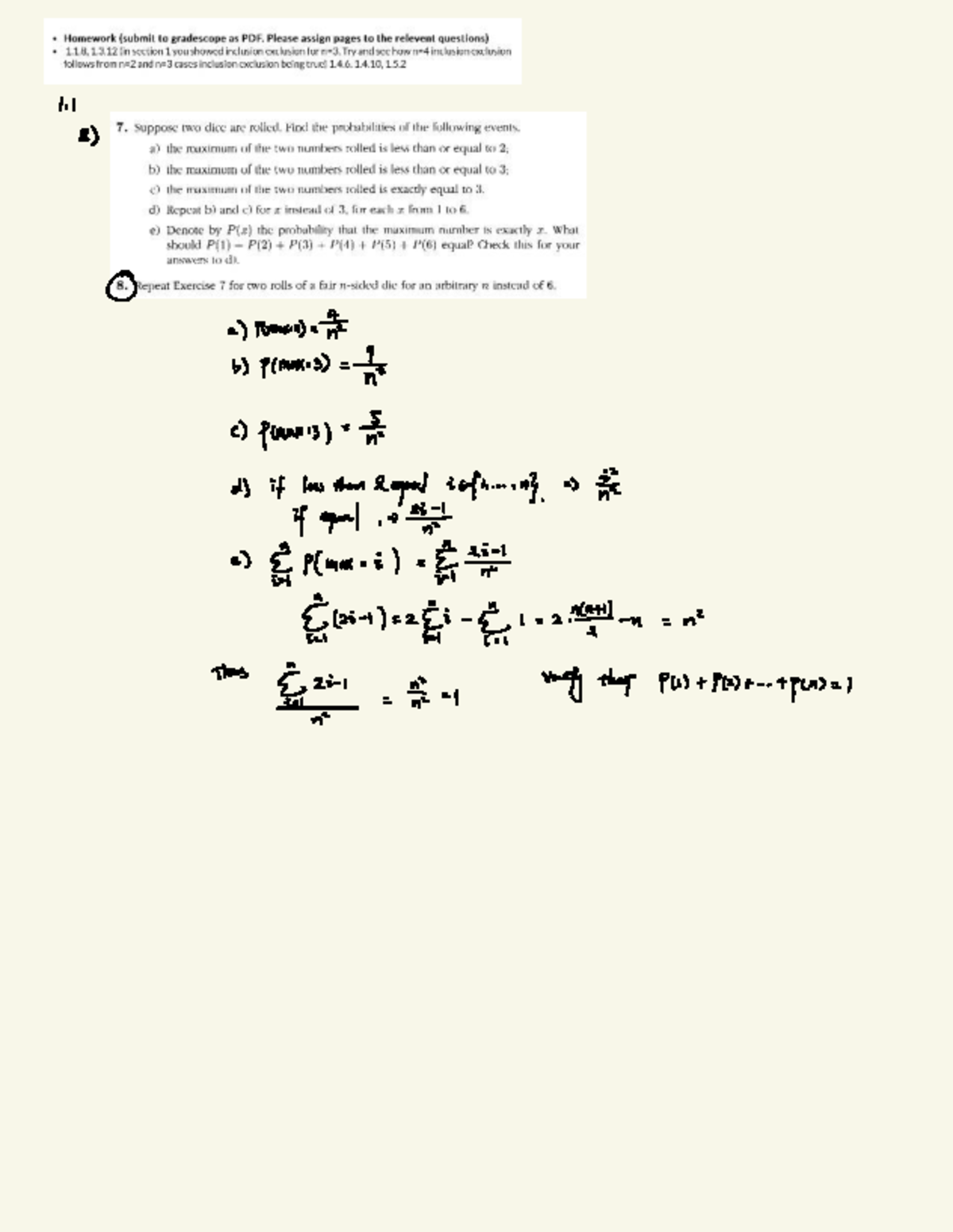HW1 Stat 134 - Probability Concepts and Formulas Explained - Studocu