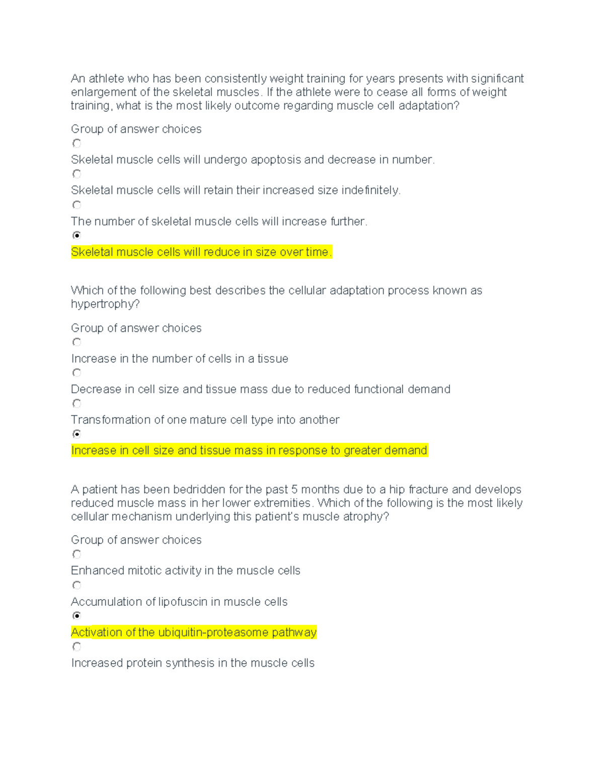NURS 6630 Week 6-11 Knowledge Checks: Pharmacology and