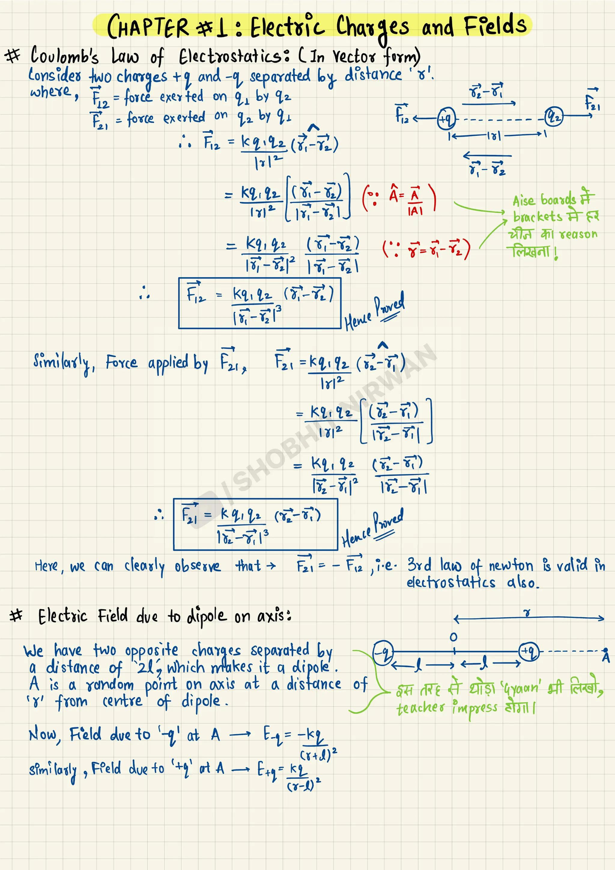 CHAPTER 1 & 2: Electric Charges, Fields, and Potential - Class 12 ...