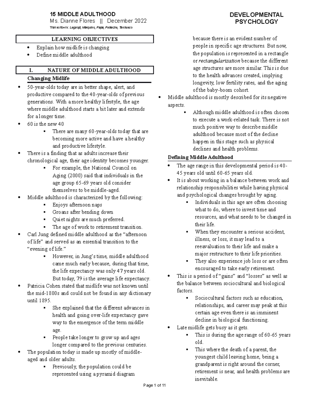 Chapter 15 Summary Physical and Cognitive Development in Middle ...