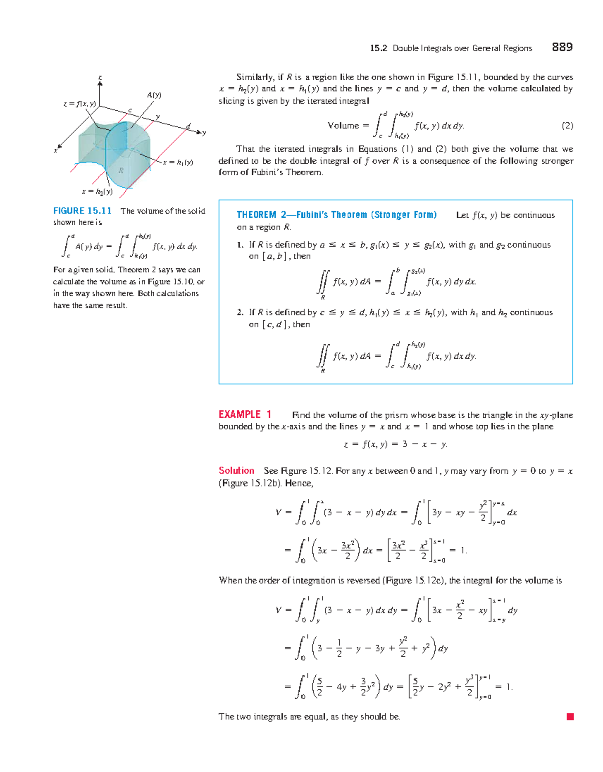 15.2 Double Integrals over General Regions - Thomas Calculus Notes ...