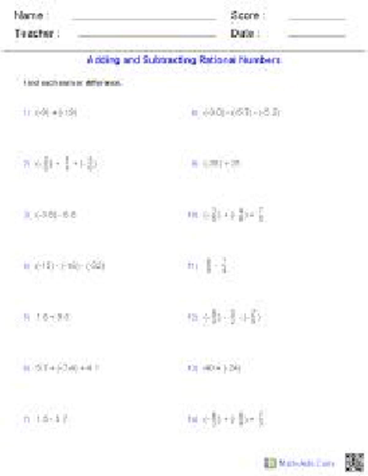 Download (12) - math hw - Name : Score: Teacher: Date : Anding and ...
