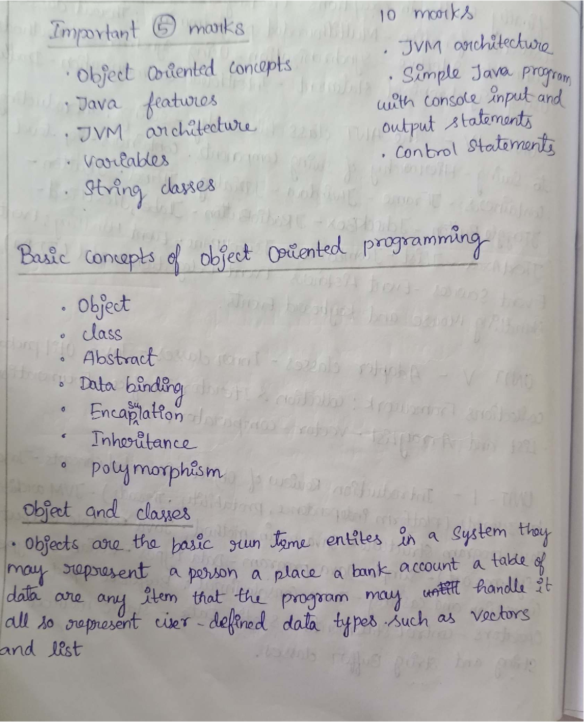 Java PO 8: Object-Oriented Concepts and Control Structures Notes - Studocu