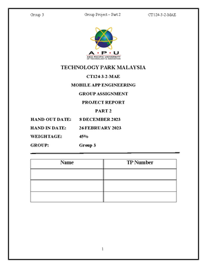 Sample - Part1 - CT124-3-2-MAE-Group-Assignment-Proposal - CT124- 3 - 2 ...