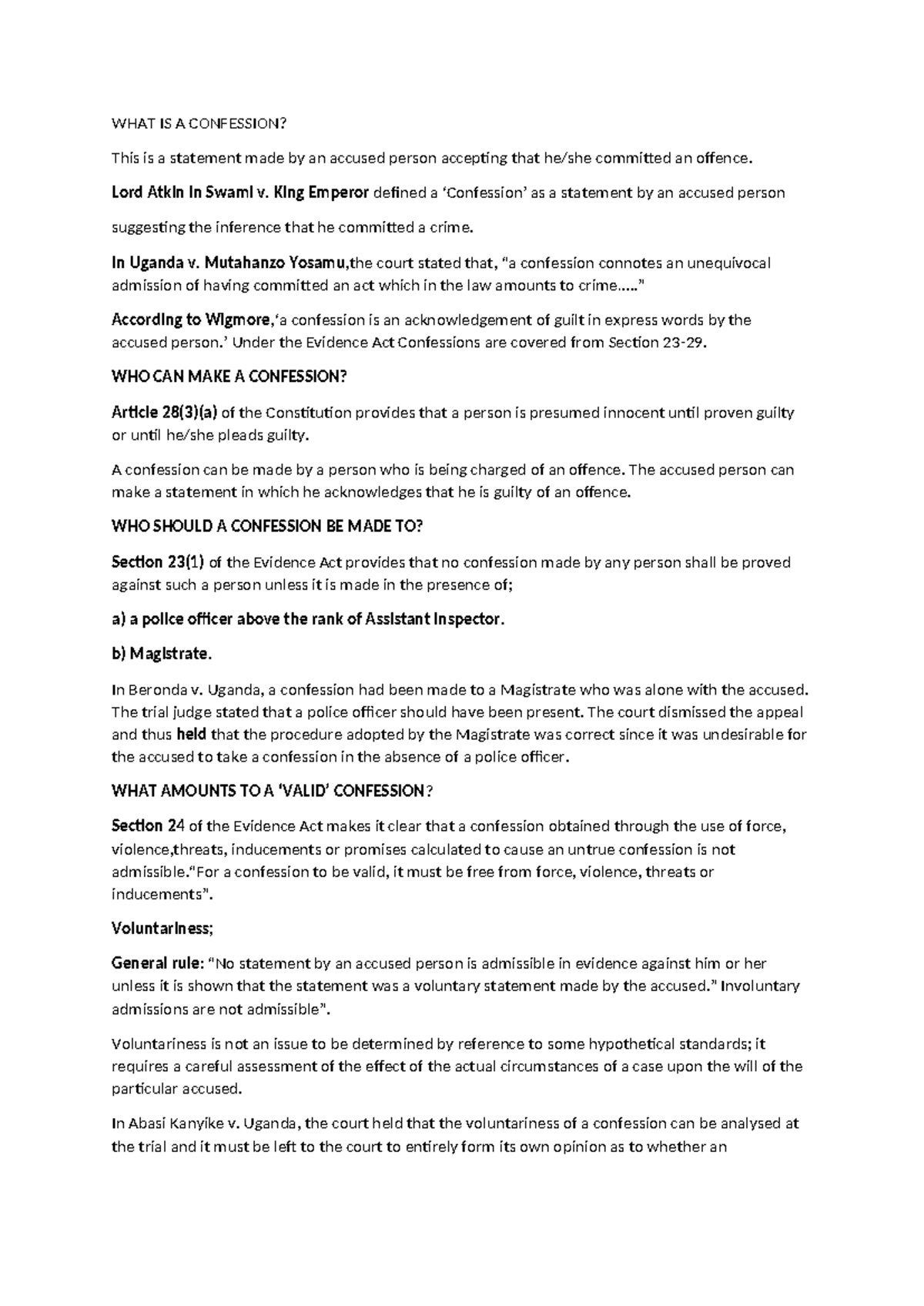 Criminal Law 101: Understanding Confessions and Their Admissibility ...