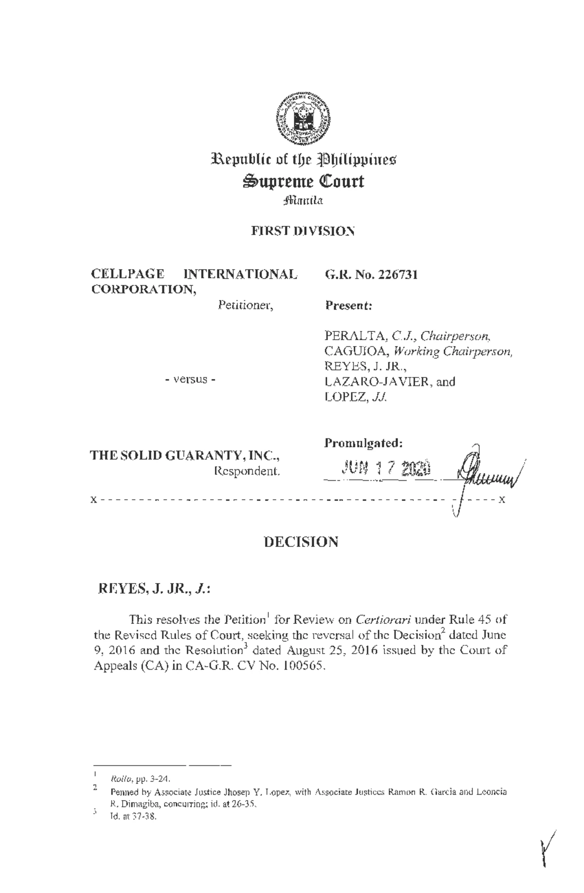 Philippine Court Trial Script