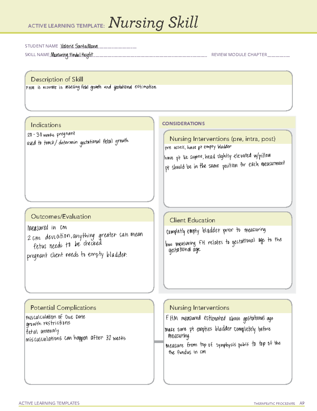 ATI Therapeutic Procedure A & Basic Concept Active Learning Templates ...