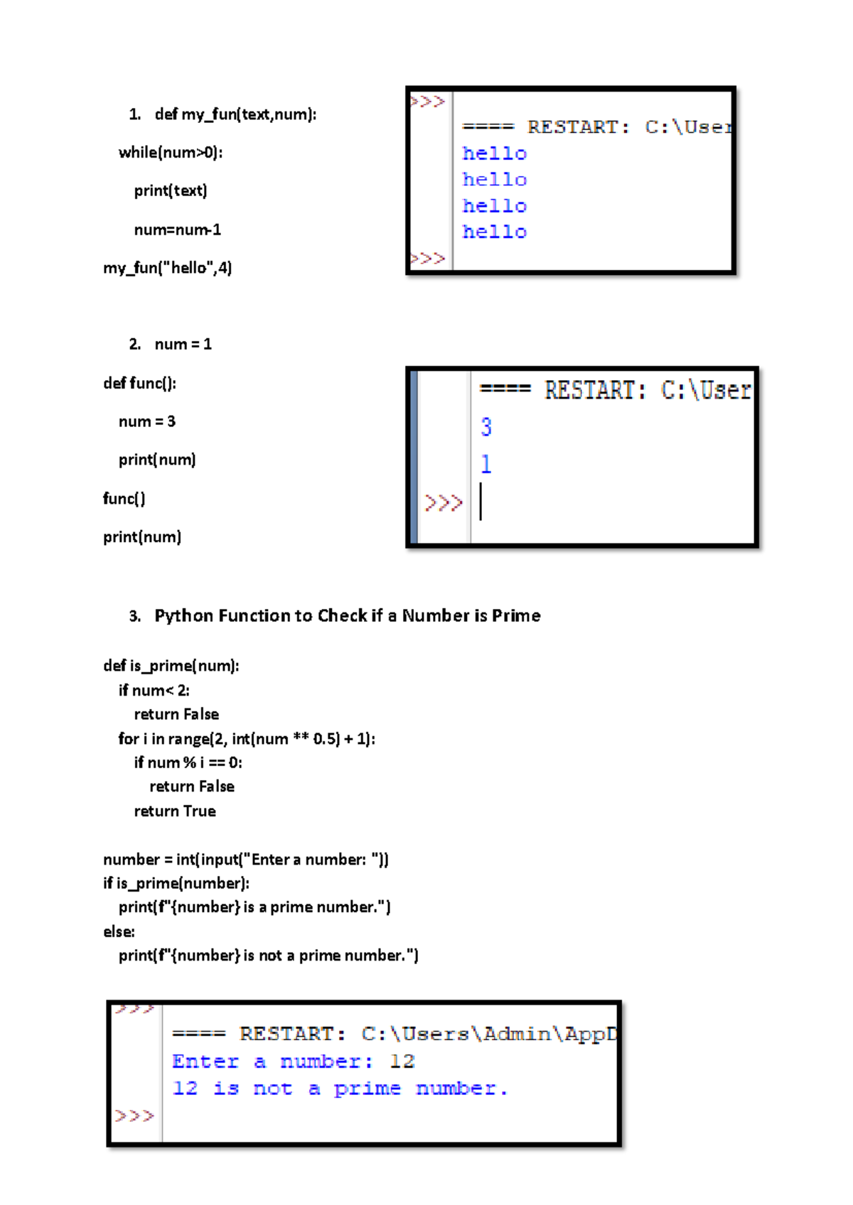Python programming practical notes for course code 1.14 and 1.15 - Studocu