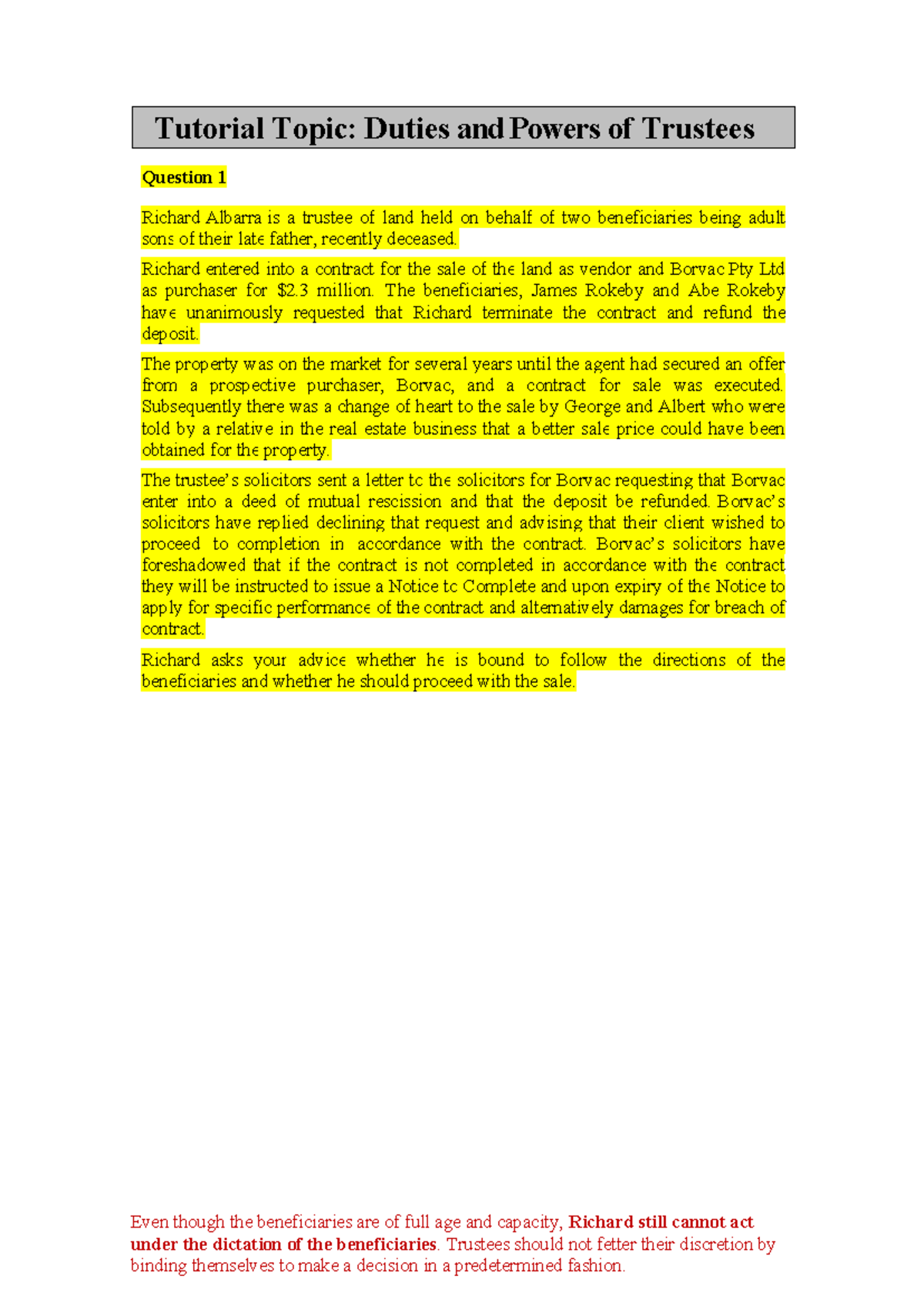 Duties and Powers of Trustees: Key Considerations and Legal Framework ...
