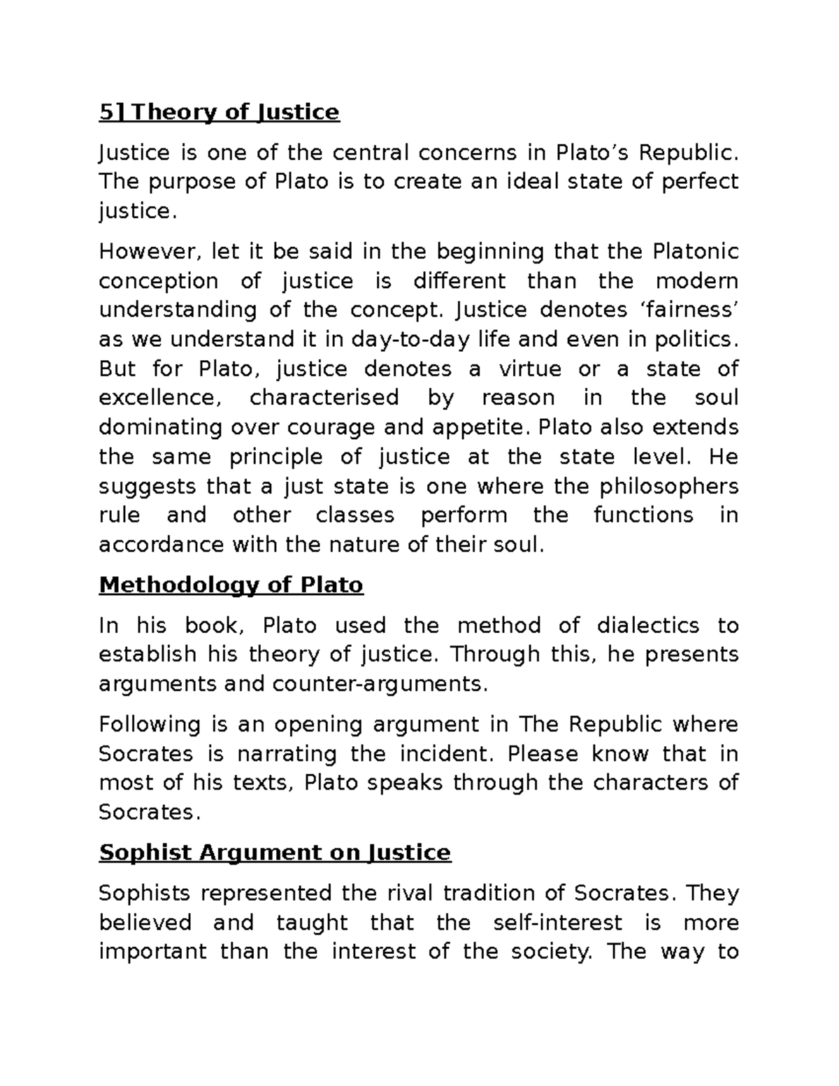 Plato's Theory of Justice: An Analysis of Justice in the Republic - Studocu