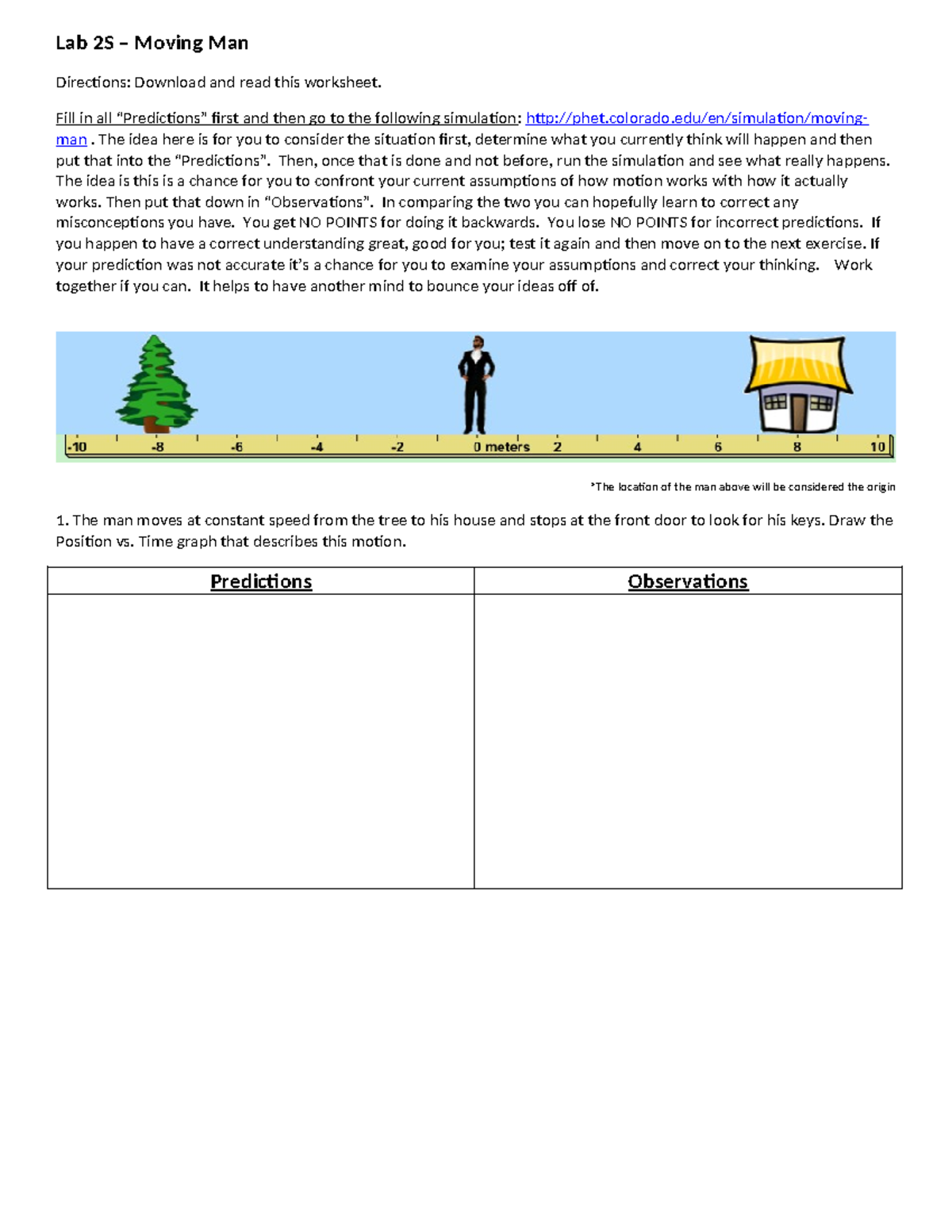 Lab 2S Moving Man Simulation Worksheet and Analysis - Studocu