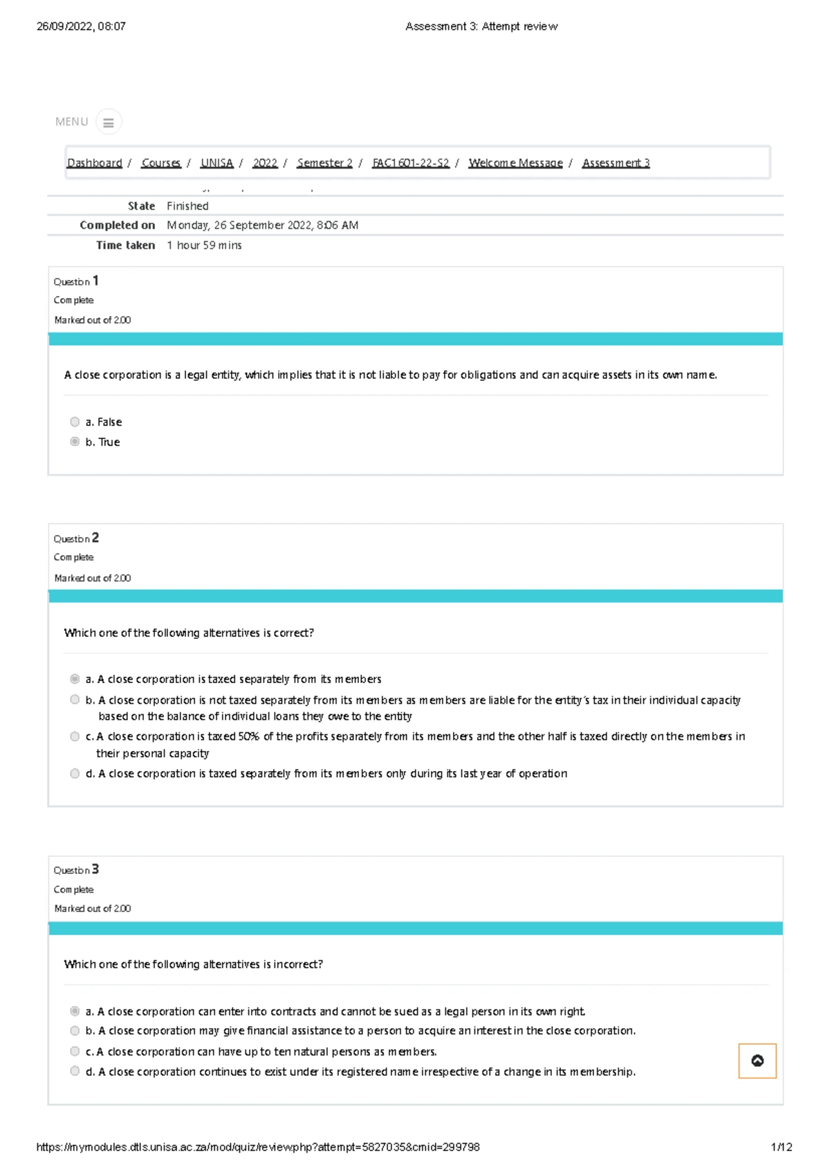 ECS1601-22-S2 Assessment 2 Attempt Review Summary and Analysis - Studocu
