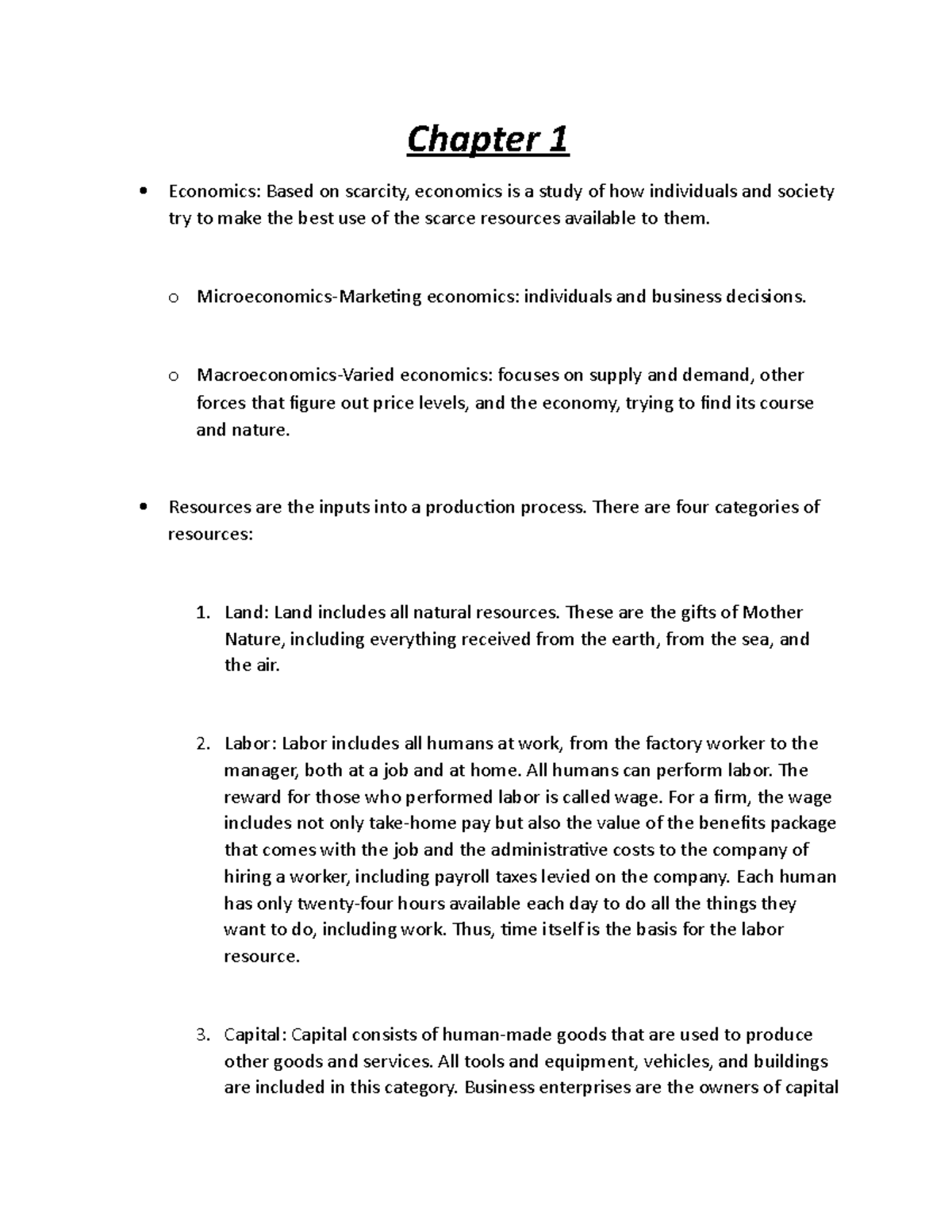 Economics Lecture Notes Overview - ECON 1301 - Studocu
