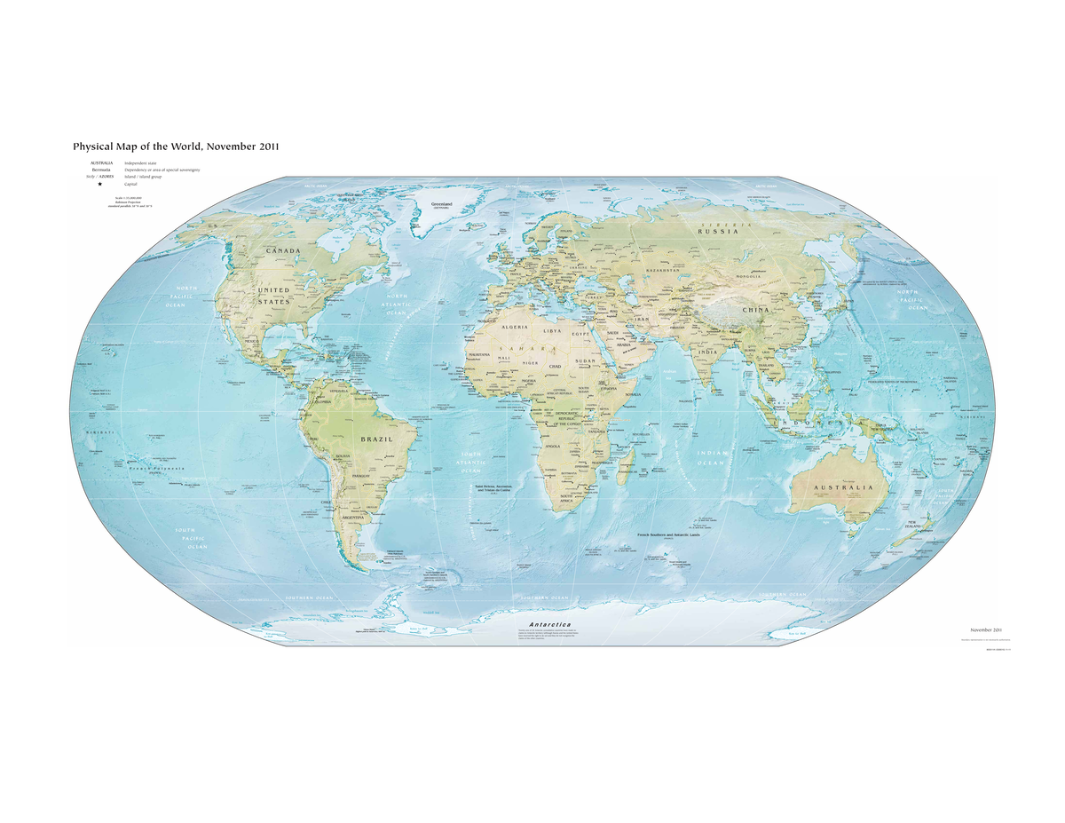 World Map Overview - Physical Features and Locations (Nov 2011) - Studocu