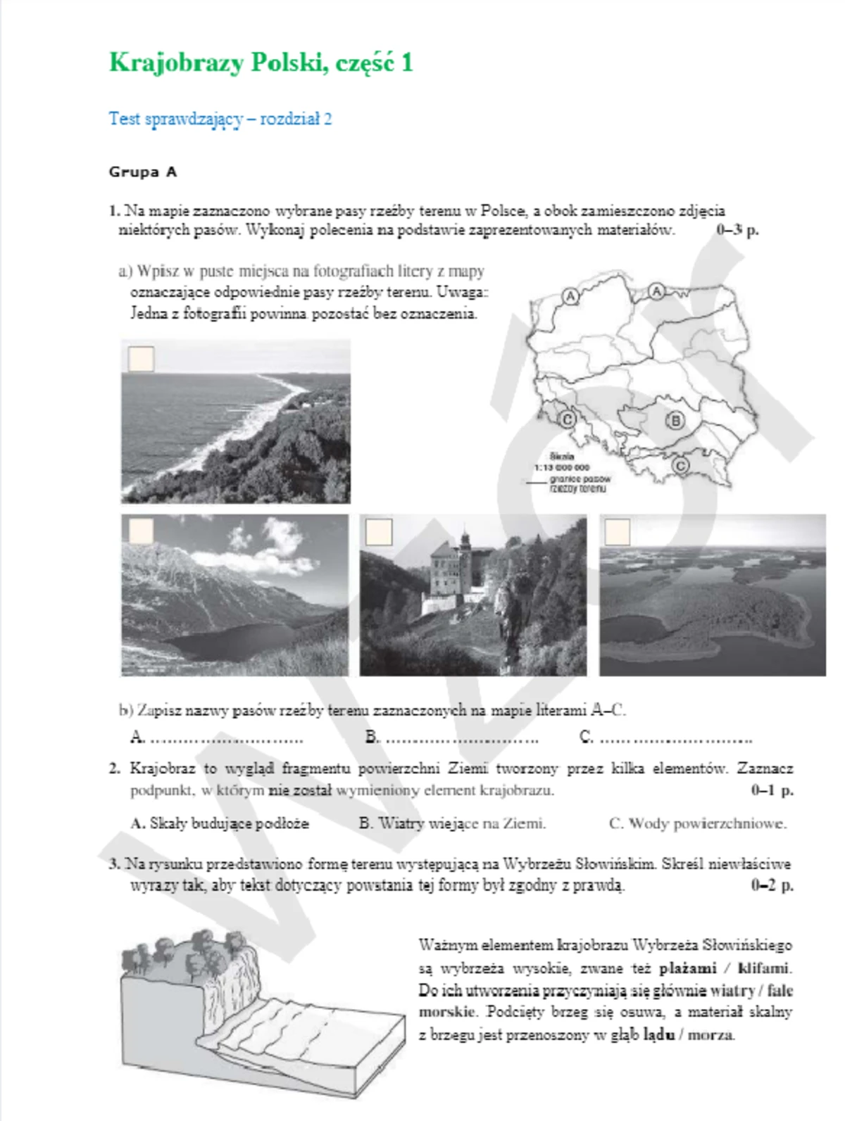 Przyroda kl4 1 - Sprawdzian: Pogoda i Zjawiska Przyrodnicze - Studocu
