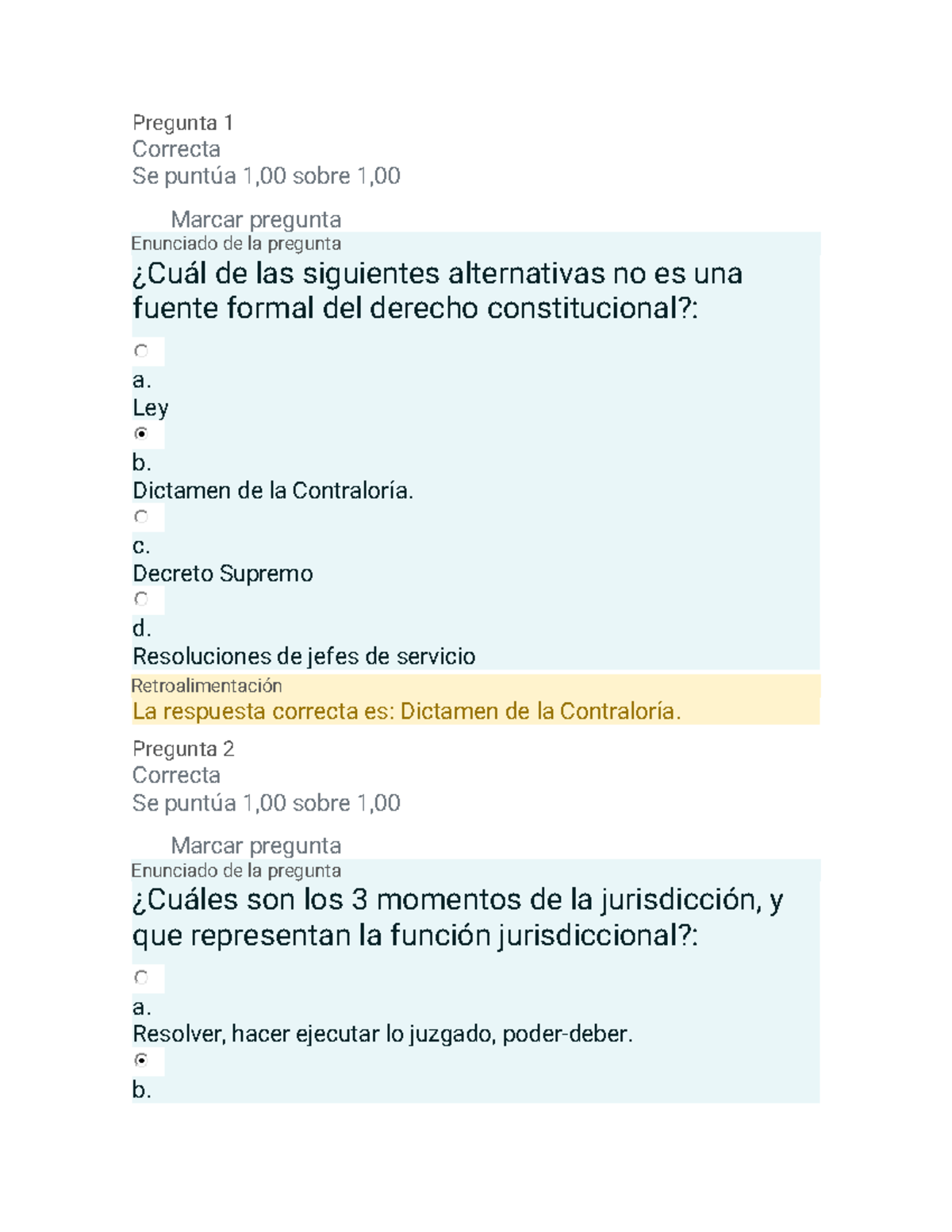 Examen de Derecho Constitucional - Preguntas y Respuestas - Studocu
