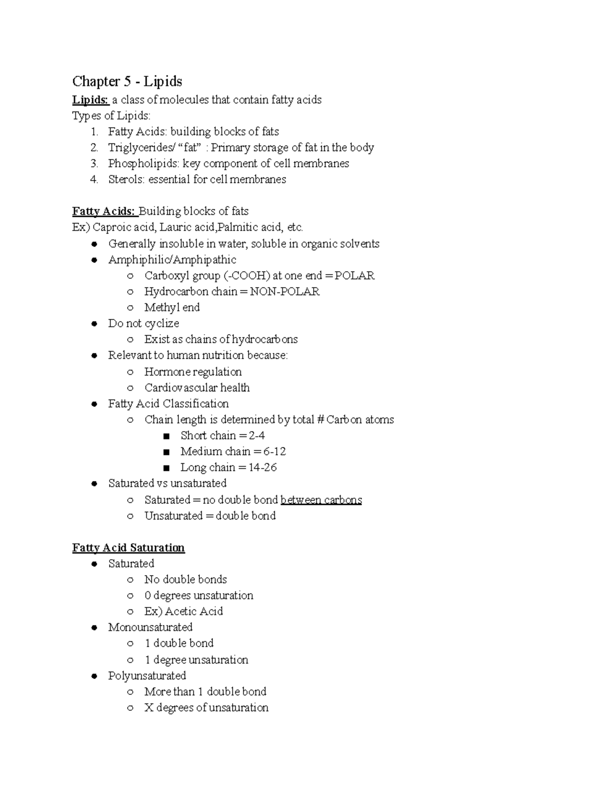 Chapter 6 - Lipids: Structure, Function, and Nutritional Significance ...