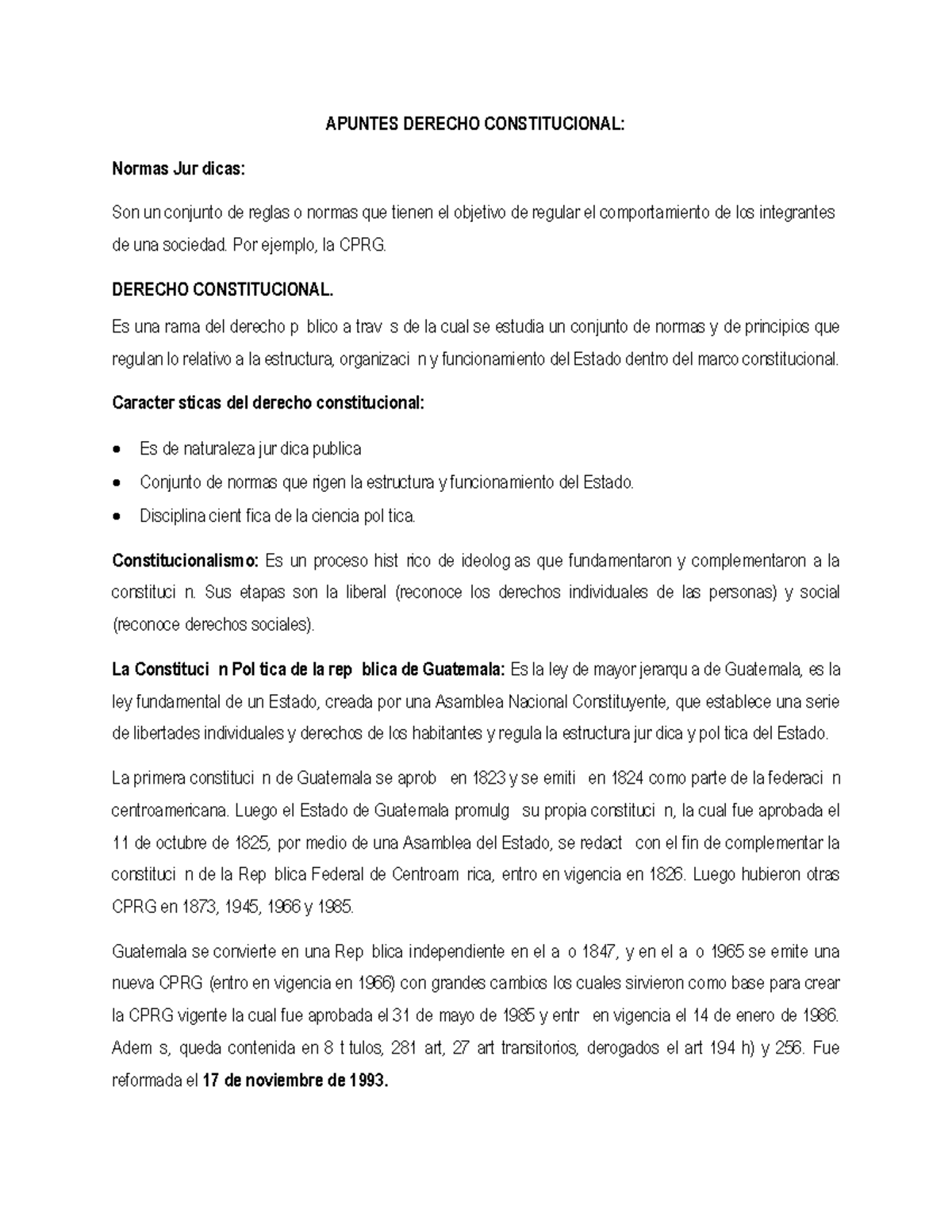 APUNTES DERECHO CONSTITUCIONAL: Normas y Estructura del Estado - Studocu