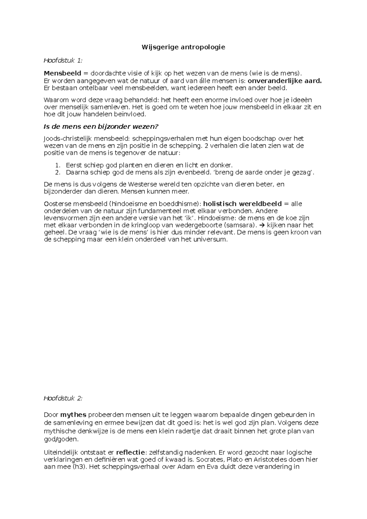 Levensbeschouwing en Mensbeeld in Wijsgerige Antropologie ...